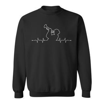 Trompettiste Battement De Coeur Trompette Cadeau Musicien Sweater e - Cadeauxyz
