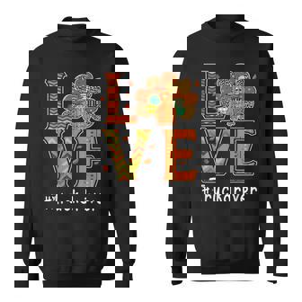 Truck Driver Love Thanksgiving Leopard Turkey Autumn Fall Sweatshirt Unisex | Mazezy