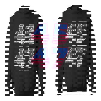 Trump 45 47 Usa Flag Camisa de entrenamiento - Regaloses