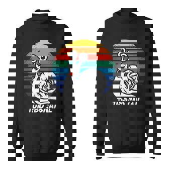 Turbo Snail Retro Rainbow Graphic Fun Art Sweatshirt Unisex | Mazezy