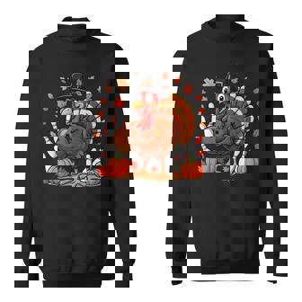 Turkey Autumn Fall Thanksgiving Bowling Lovers Sweatshirt Unisex | Mazezy