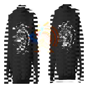 Turkey Baseball Game Day Thanksgiving Men Boy Kids Sweatshirt Unisex | Mazezy