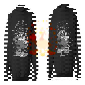 Turkey Bowling Lovers Thanksgiving Fall Sweatshirt Unisex | Mazezy