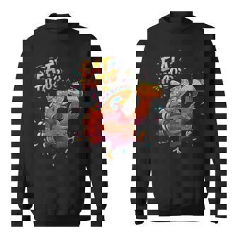 Turkey And Tacos Thanksgiving Fun Celebration Sweatshirt Unisex | Mazezy