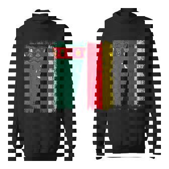 Turkmenistan Germany Half Flag Turkmen German Heritage Sweatshirt Unisex | Mazezy