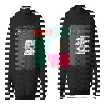 Turkmenistan Mexico Half Flag Turkmen Mexican Heritage Sweatshirt Unisex | Mazezy