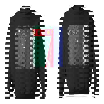 Turkmenistan Russia Half Flag Turkmen Russian Jersey Sweatshirt Unisex | Mazezy