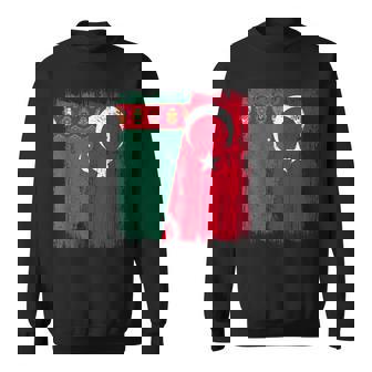 Turkmenistan Turkey Half Flag Turkiye Turkmen Turkish Jersey Sweatshirt Unisex | Mazezy