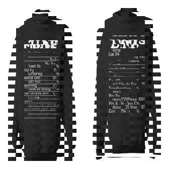 Turnips Nutrition Facts Thanksgiving Day Food Tank Top Sweatshirt Unisex | Mazezy