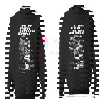 Tuxedo Cat It's My Birthday Tuxedo Cat Lover Bday Party Sweatshirt Unisex | Mazezy