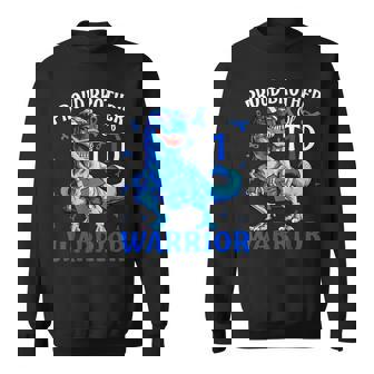 Type 1 Diabetes Proud Brother Of A T1d Warrior T Rex Sweatshirt - Monsterry