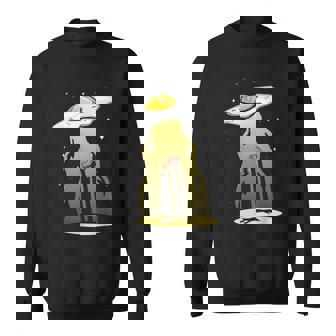 Ufo 卵 ベーコン アブダクション 面白い 宇宙人 朝ごはん 銀河系 食品 スウェットシャツ - Kawaiitshirt