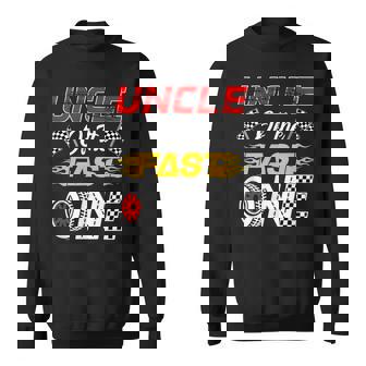 Uncle Of The Fast One 1St Birthday Race Car Family Sweatshirt Unisex | Mazezy