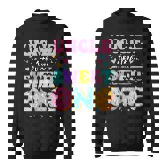 Uncle Of The Sweet One 1St Birthday Donut Bday Party Sweatshirt | Mazezy