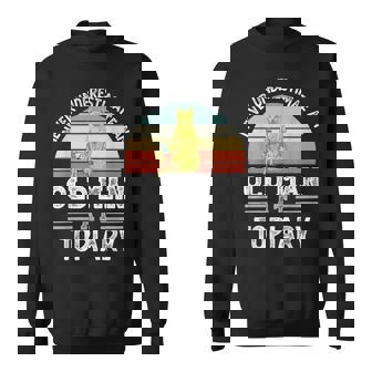 Never Underestimate An Old Man At Topiary Fathers Day Sweatshirt Unisex | Mazezy