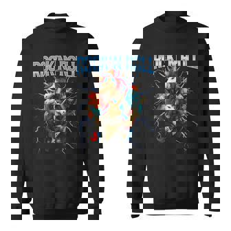 Unicorns Rock And Roll Band Unicorn Guitar Music Band Sweatshirt Unisex | Mazezy