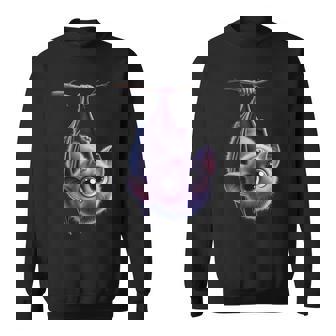 Upside Down Bat – Cute Big Eyes Kawaii Animal Tank Top Sweatshirt - Monsterry