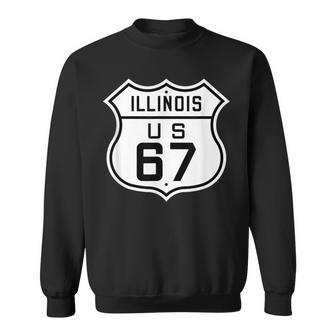 US Route 67 Illinois Sweatshirt Unisex | Mazezy