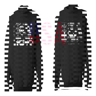 Usa アメリカの国旗の色のアメリカ 長袖tシャツ スウェットシャツ - Kawaiitshirt