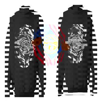 USA American Grown Nebraska Flag Tank Top Sweatshirt Unisex | Mazezy