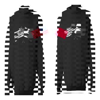 USA Bahrain Crossed Flags American Bahraini Friendship Sweatshirt Unisex | Mazezy