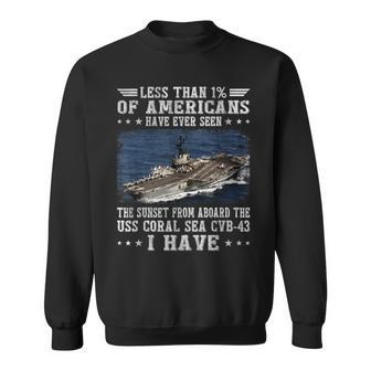 Uss Coral Sea Cvb-43 Aircraft Carrier Sailor Veterans Day Sweatshirt - Thegiftio UK