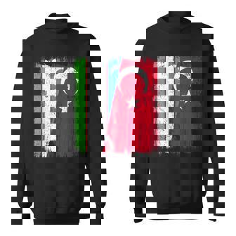 Uzbekistan Turkey Half Flag Turkiye Uzbek Turkish Heritage Sweatshirt Unisex | Mazezy