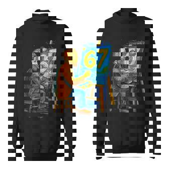 Van Gogh-Starry Night 6 7 67 Meme For Art History Fans Sweatshirt Unisex | Mazezy