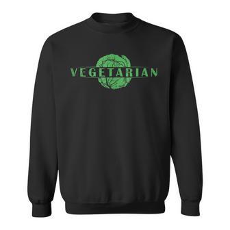 Vegetarian Bold Statement Veggie Lover Tank Top Sweatshirt Unisex | Mazezy