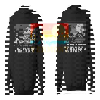 Vermont Bigfoot Vintage Mountains Hiking Camping Hunter Sweatshirt Unisex | Mazezy