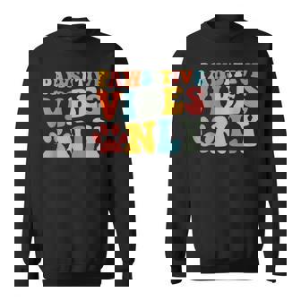 Vet Tech Pawsitive Vibes Vet Assistant Veterinarian Vet Med Sweatshirt | Mazezy