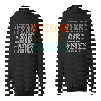 Veterans Against Fascists Retro Patriotic Veteran US Army Sweatshirt Unisex | Mazezy