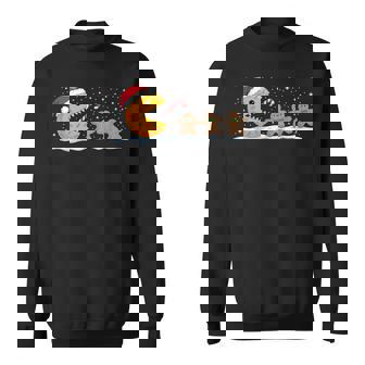 Video Game Christmas Eating Gingerbread Cookie Baking Sweatshirt Unisex | Mazezy