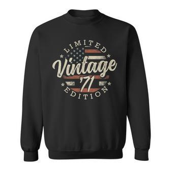Vintage 1971 Limited Edition Usa Flag 55Th Birthday Sweatshirt - Thegiftio UK