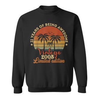 Vintage 2005 21-Year-Old Male 21St Birthday Men Sweatshirt | Mazezy