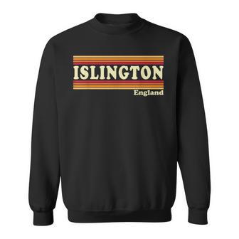 Vintage 80s Islington England Retro Graphic Sweatshirt Unisex | Mazezy