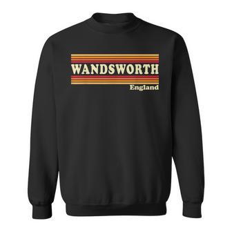 Vintage 80s Wandsworth England Retro Graphic Sweatshirt Unisex | Mazezy