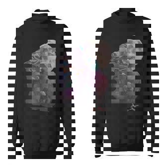 Vintage 90s 3 Pigeons Howling At The Moon Birdwatching Sweatshirt Unisex | Mazezy