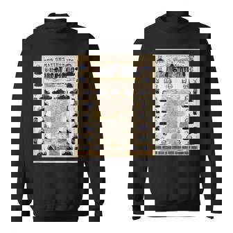 Vintage American Civil War Union Generals & Map 1863 Sweatshirt Unisex | Mazezy