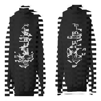 Vintage Anker Maritimes Für Kapitäneemann Sweatshirt - Geschenkecke