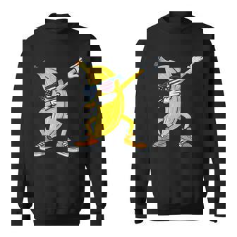 Vintage Banana Graphic American Flag Dabbing Banana Lover Sweatshirt - Thegiftio