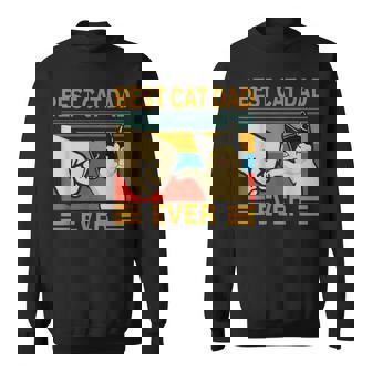 Vintage Best Cat Dad Ever Bump Fit For Best Cat Dad Sweatshirt - Geschenkecke
