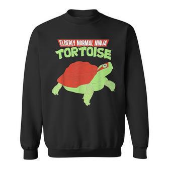 Vintage Elderly Normal Ninja Tortoise Sweatshirt - Thegiftio UK
