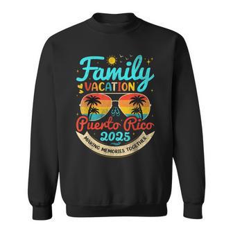 Vintage Family Vacation Puerto Rico 2025 Puerto Rico Beach Sweatshirt - Monsterry