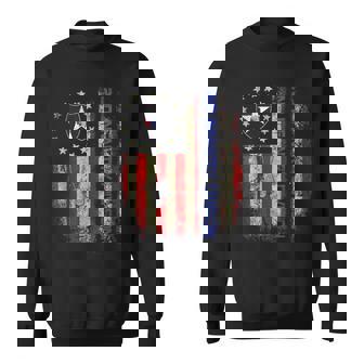 Vintage Flag 2Nd Infantry Division Veteran Independence Day Sweatshirt - Monsterry