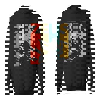 Vintage Griechische Mythologie Gott Zeus Sweatshirt - Geschenkecke