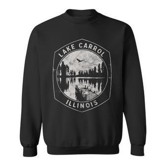 Vintage Lake Carrol Illinois Outdoors Vacation Tank Top Sweatshirt Unisex | Mazezy