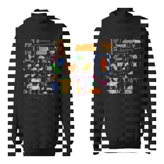 Vintage Mushroom Stamp Mycology Fungi Foraging Nature Lover Sweatshirt Unisex | Mazezy