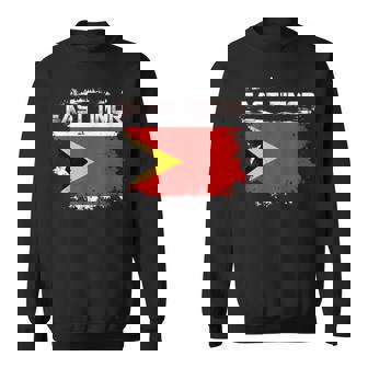Vintage Patriotic East Timorese Flag East Timor Sweatshirt Unisex | Mazezy