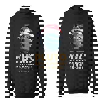 Vintage Pluto Never Forget Retro Astronomy Christmas Tank Top Sweatshirt Unisex | Mazezy